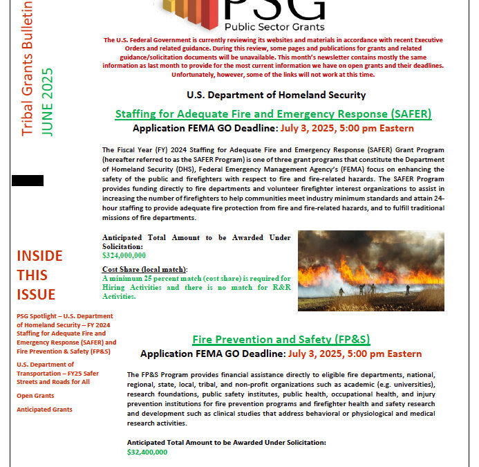 June 2025: Tribal Grants Bulletin