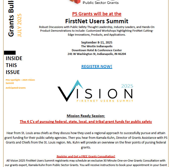 July 2025: Grants Bulletin