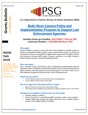 October 2025: Grants Bulletin